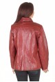 Елегантно тъмно червено дамско яке естествена кожа 39.00