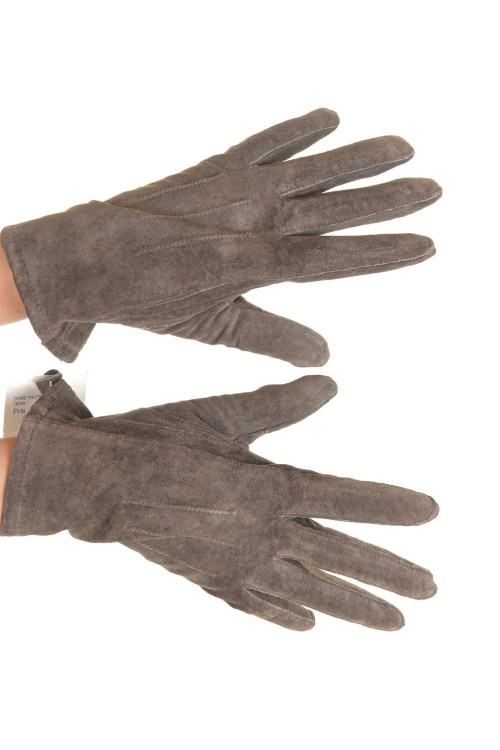 Дамски велурени ръкавици от естествена кожа 18.00