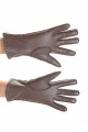 Тъмно кафяви ръкавици от естествена кожа 18.00