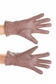Светло кафяви дамски ръкавици от естествена кожа 15.00