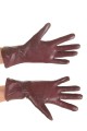 Тъмно червени ръкавици от естествена кожа 18.00