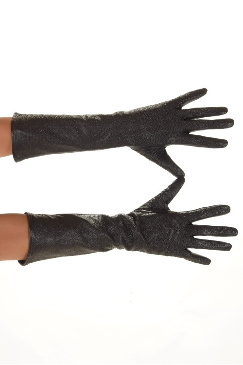 Екстравагантни дамски ръкавици от естествена кожа 28.00