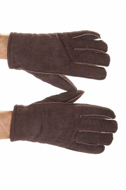 Мъжки велурени ръкавици от естествена кожа 15.00