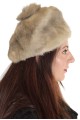 Актуална дамска шапка от естествен косъм 29.00