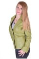 Зелено дамско кожено сако 45.00