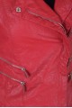 Червено дамско яке от изкуствена кожа 25.00