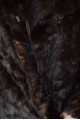 Тъмно кафяво палто от естествен косъм 249.00