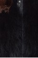Черен дамски елек от естествен косъм 59.00