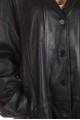 Черен дълъг шлифер от естествена кожа 89.00