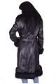 Черен шлифер от естествена кожа 64.00