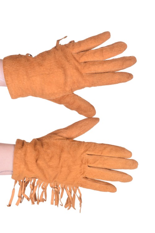 Велурени ръкавици от естествена кожа 12.00