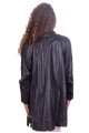 Екстравагантно черно палто от естествена кожа 49.00