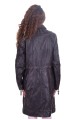 Черно кожено палто от естествена кожа 64.00