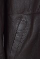 Модерно тъмно кафяво палто от естествена кожа 69.00