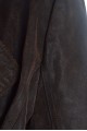 Тъмно кафяво кожено палто от естествена кожа 49.00