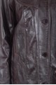 Тъмно кафяво дамско яке от естествена кожа 69.00