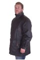 Черно мъжко яке от естествена кожа 75.00