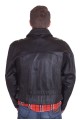 Стилно черно яке от дебела и плътна естествена кожа без никакви следи от употреба 89.00