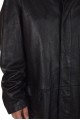 Марков черен шлифер от естествена кожа 99.00