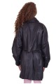 Черно дамско палто от естествена кожа 45.00