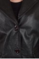 Черен шлифер от естествена кожа 19.00