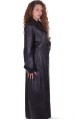 Черен дамски шлифер от естествена кожа 99.00