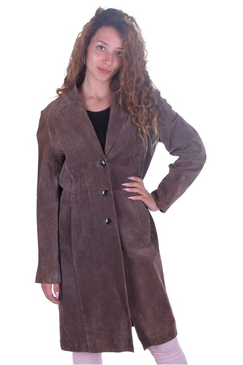 Стилно дамско палто от естествена кожа 39.00