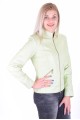 Кокетно светло зелено дамско яке от естествена кожа 29.00
