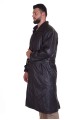 Чудесен черен шлифер от естествена кожа 99.00