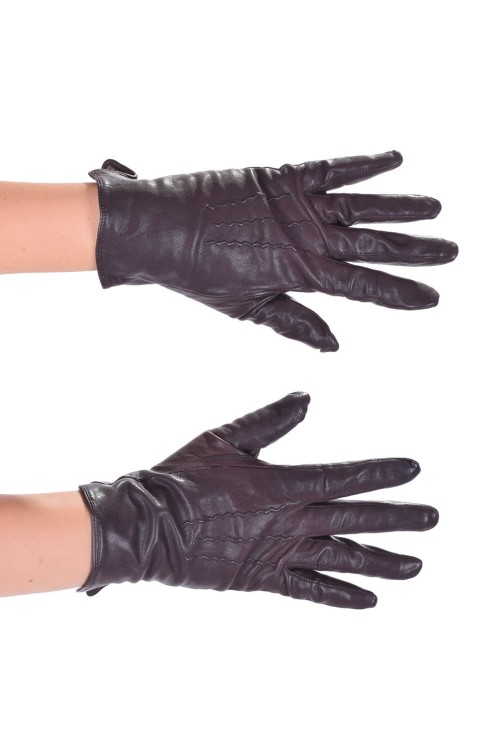 Дамски ръкавици от плътна естествена кожа 7.00