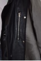 Строен черен шлифер от естествена кожа 89.00