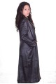 Черен дамски шлифер от естествена кожа 79.00