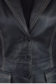 Елегантен черен шлифер от естествена кожа 75.00
