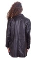 Черен къс шлифер от естествена кожа 39.00