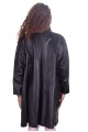 Стилно черно палто от естествена кожа 99.00
