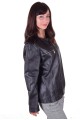 Черно дамско кожено яке 39.00