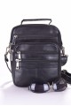Модерна черна мъжка чанта от естествена кожа 24.00