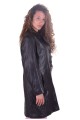 Черно кожено палто от естествена кожа 49.00