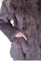 Сиво палто от заек 59.00