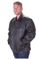 Превъзходно черно мъжко яке от естествена кожа 89.00