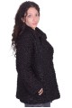 Черно палто от естествен косъм 139.00