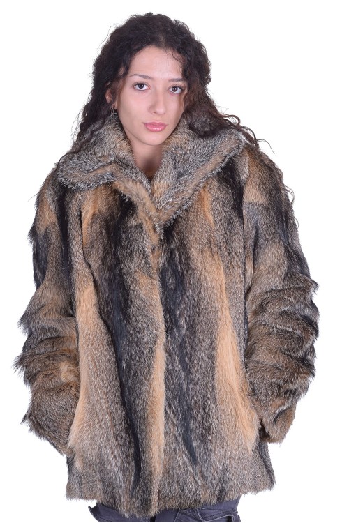 Палто от естествен косъм 129.00