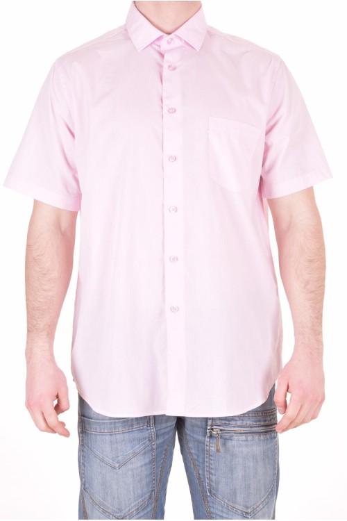 Розова риза с къси ръкави 17.99