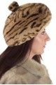 Екстравагантна дамска шапка от естествен косъм 39.00
