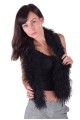 Черна яка от естествен косъм 29.00