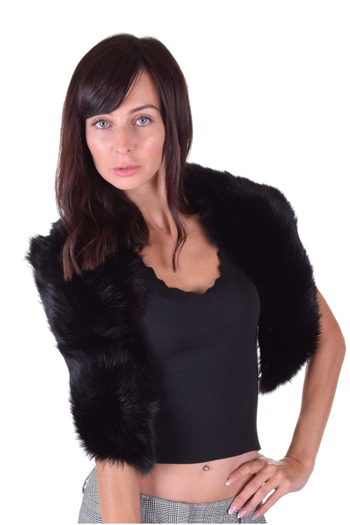 Черна яка от лисица 49.00
