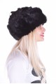 Черна дамска шапка от естествен косъм 15.00