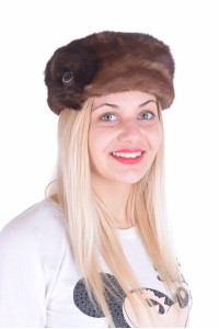 Изискана дамска шапка от естествен косъм