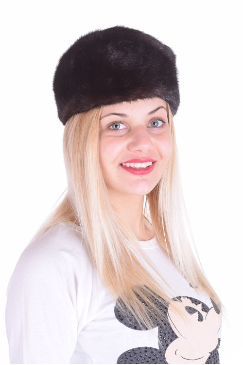 Хубава дамска шапка от естествен косъм 25.00