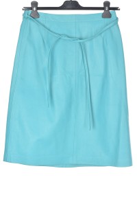 Кокетна пола от естествена кожа